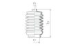 DA SILVA K5163 Bellow, steering